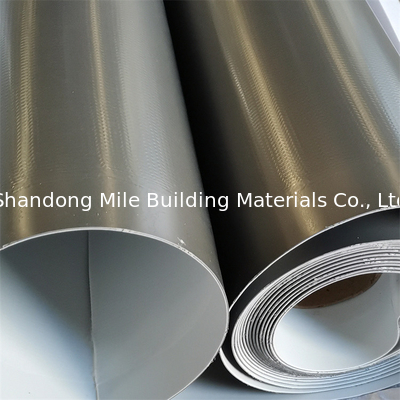 Leaf green roofs TPO waterproofing membrane homogeneous excellent penetration resistance performance for bridge