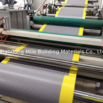 Non-woven fabric backing with fiberglass reinforced TPO waterproof membrane TPO Walkway Board