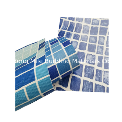 Reinforced with Fabric Blue mosaic polyvinyl chloride pvc swimming pool liner