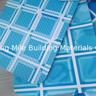 Reinforced with Fabric Blue mosaic polyvinyl chloride pvc swimming pool liner