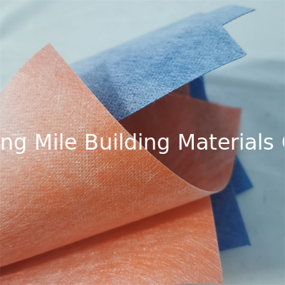 Antifracture 1m PP PE Waterproofing Fabric Membrane 0.5mm 0.6mm Blue Orange Color For Wet Room Toliet