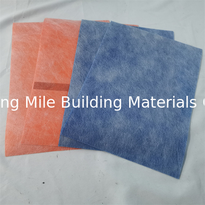 Antifracture 1m PP PE Waterproof Fabric Membrane 0.5mm 0.6mm Blue Orange Color For Wet Room Toliet