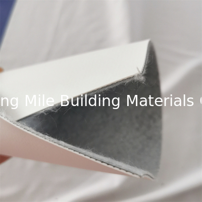 Welding Factory Price 1.5mm 1m 2m 4m Polymeric Reinforced Mesh PVC Waterproof Membrane With Fleece Geotextile For Adhered Roof Waterproofing