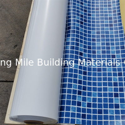 Blue Color 1.5mm Polyester Reinforced PVC Swimming Pool Liner Material Above Ground Pool Line