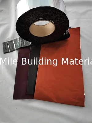 Anti Corrosion Self Adhesive Waterproofing Duct Tape Roof Flashing Bitumen Tape Sealing Repair Aluminum Foil Glass Tape