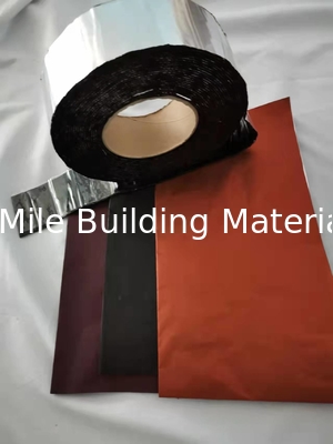 Water Stop Flashing Hatch Cover Polypropylene Film Self Adhesive Bitumen Roof Waterproofing Tape for Steel Pipe