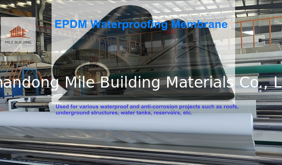 White EPDM Rubber Roofing Waterproof Membrane For Construction Film 1.0mm