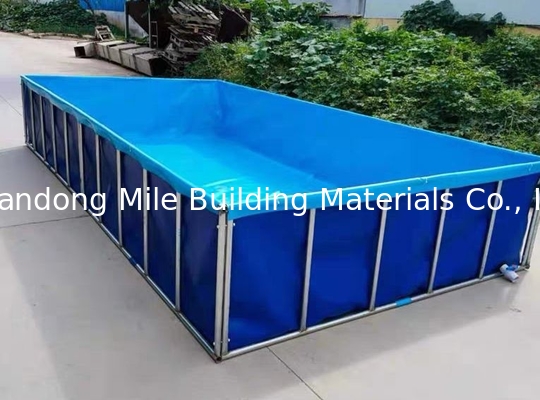 Custom Portable Family Outdoor Small Durable Metal Frame Above Ground Swimming Pool Rectangular Round