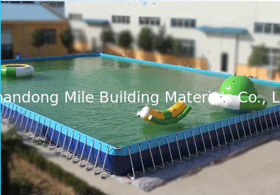 Custom Portable Family Outdoor Small Durable Metal Frame Above Ground Swimming Pool Rectangular Round