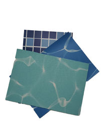 PVC swimming pool liner water wave pattern with polyester mesh