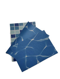 PVC swimming pool liner water wave pattern with polyester mesh