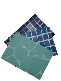 PVC swimming pool liner water wave pattern with polyester mesh