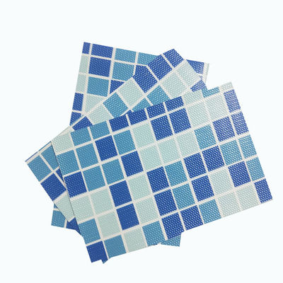 Reinforced with Fabric Blue mosaic polyvinyl chloride pvc swimming pool liner