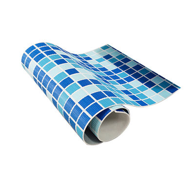 Reinforced with Fabric Blue mosaic polyvinyl chloride pvc swimming pool liner