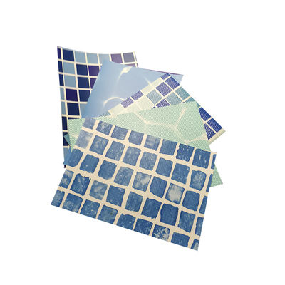 Reinforced with Fabric Blue mosaic polyvinyl chloride pvc swimming pool liner
