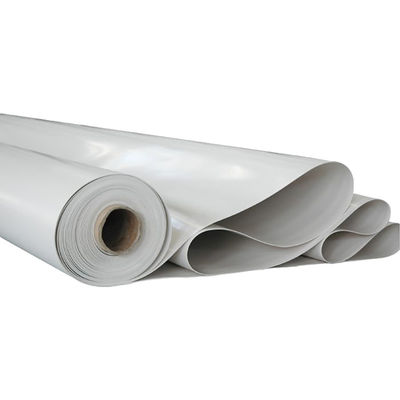 Reinforced with fabric white construction roof PVC anti-uv waterproof sheet