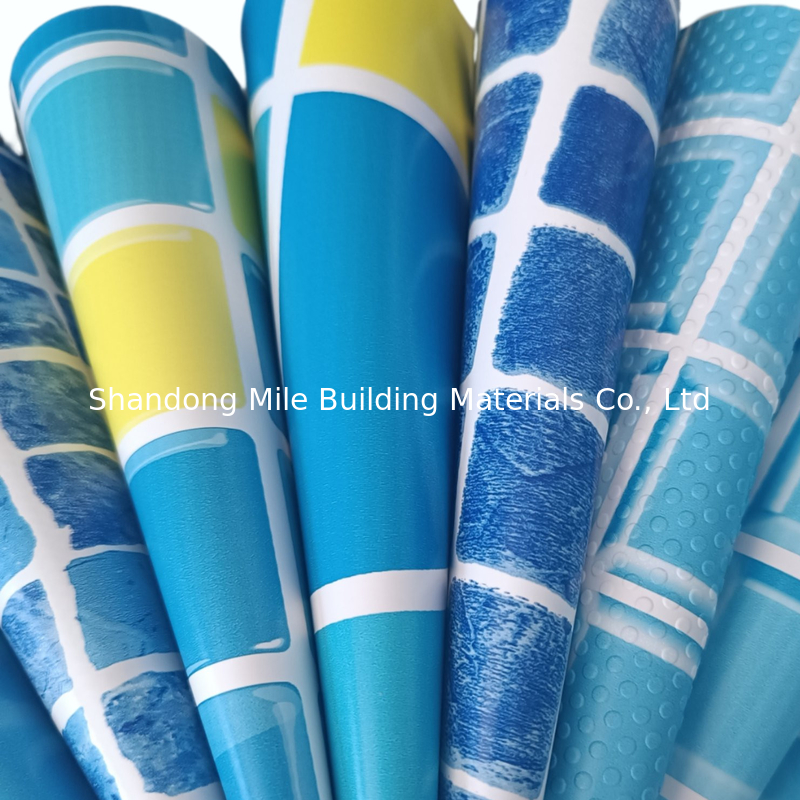 Manufacturer Reinforced With Fabric Liners for Swimming Pool Unti-UV PVC Reinforced pvc swimming pool liner china
