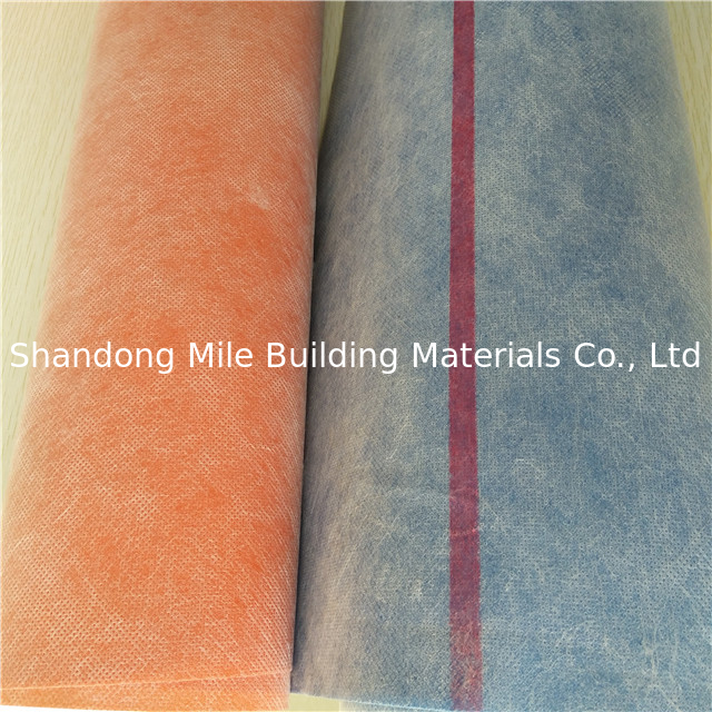 Antifracture PP PE Membrane 0.5mm 0.6mm Fleece Waterprofing Liner For Washer Room Wall And Floor