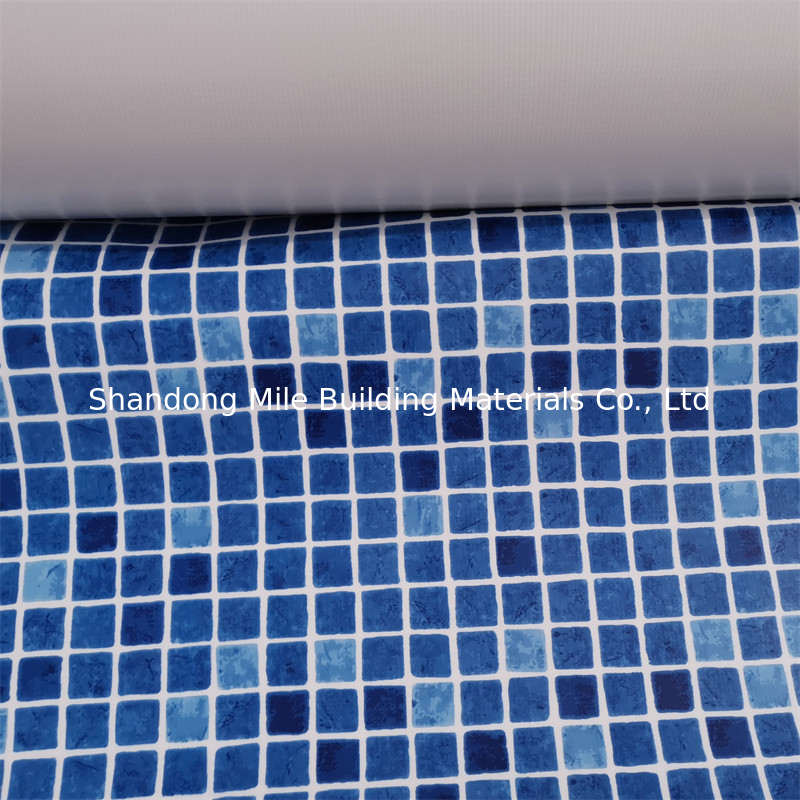 anti uv mildew resistant 1.5mm pvc swimming pool liner mosaic vinyl pvc liner for swimming pool